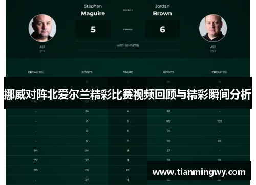 挪威对阵北爱尔兰精彩比赛视频回顾与精彩瞬间分析